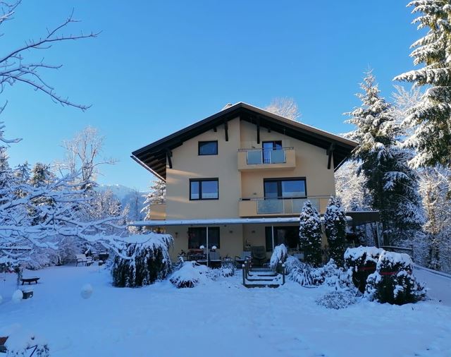 Winter Haus am Wald