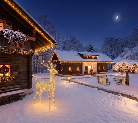 Weihnachtsdorf_SCHOENLEITN_Hirsch_KI(c)naturelhotels