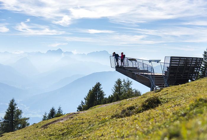 Camoscio e vista sulla cima del Dobratsch